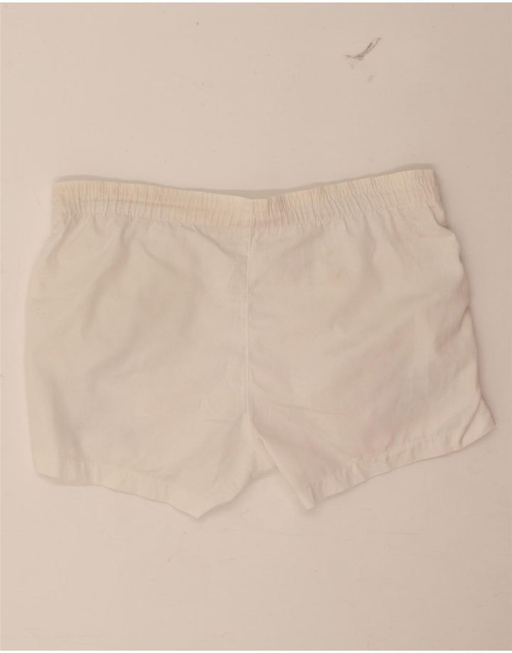 Sergio Tacchini Short de sport graphique pour hommes IT 46 petit polyester blanc
