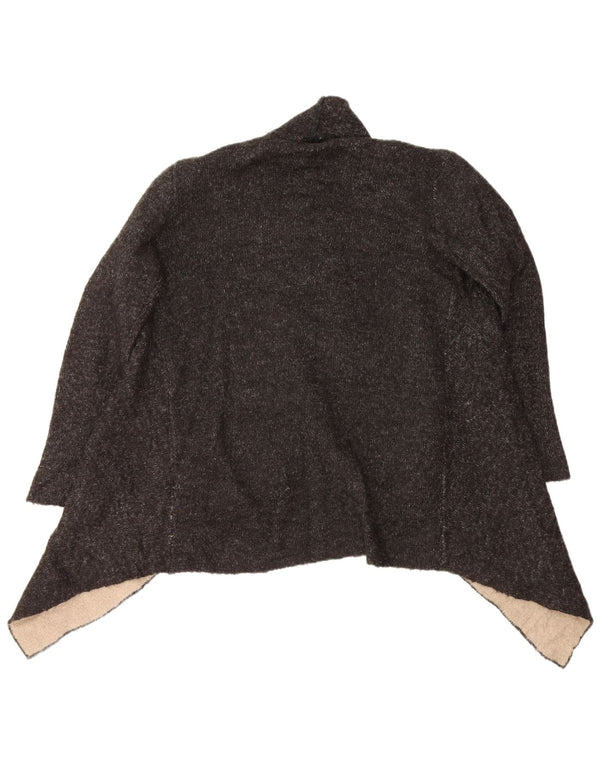 Zara Womens Open Cardigan Sweater UK 16 Large Acrylique Noir