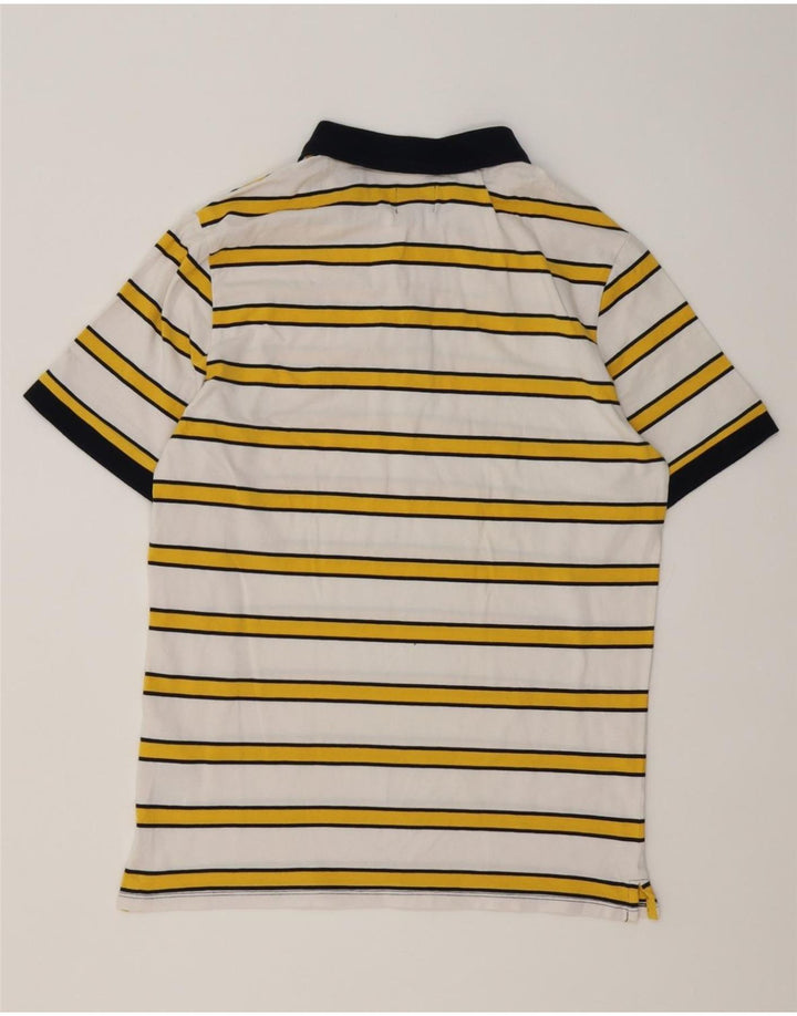Guess Polo Homme Grand Coton Rayé Blanc