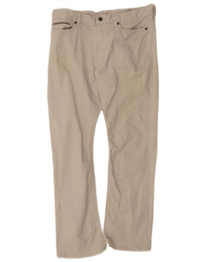 Marks & Spencer Pantalon décontracté bootcut pour homme W32 L29 Coton beige