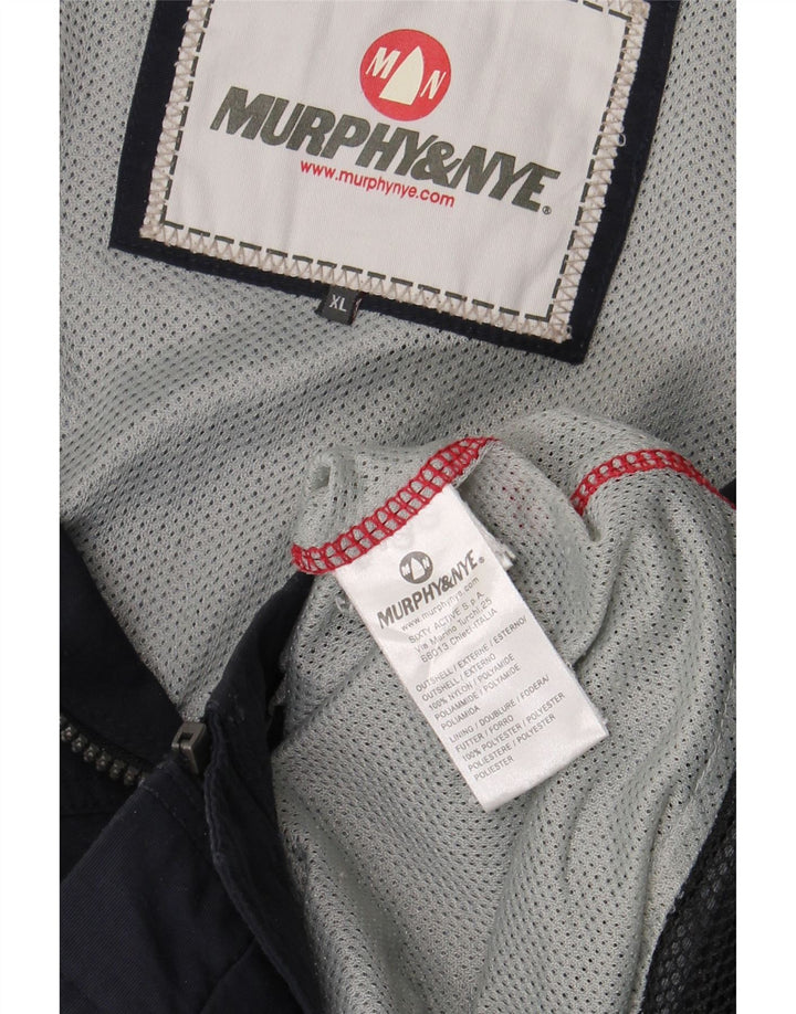 Murphy & Nye Veste de pluie pour homme UK 42 XL Bleu marine Nylon