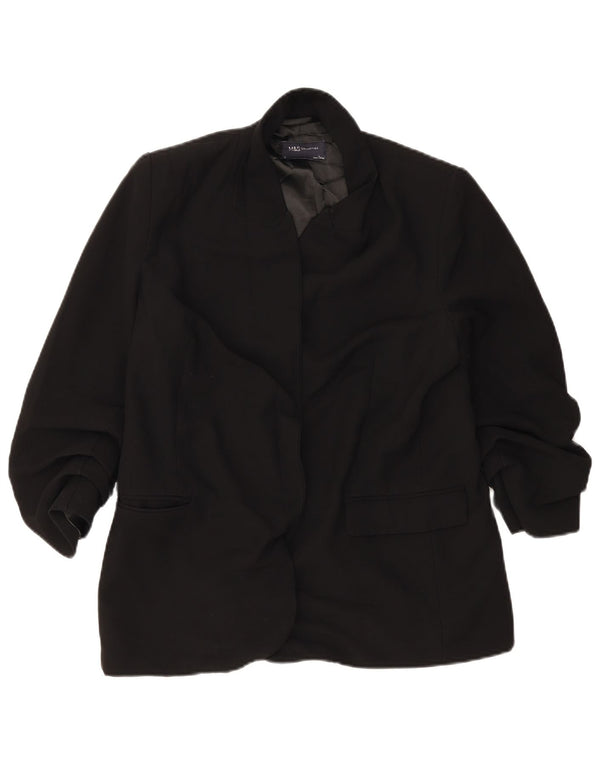 Marks & Spencer Veste blazer ouverte pour femme UK 14 Large Noir Polyester