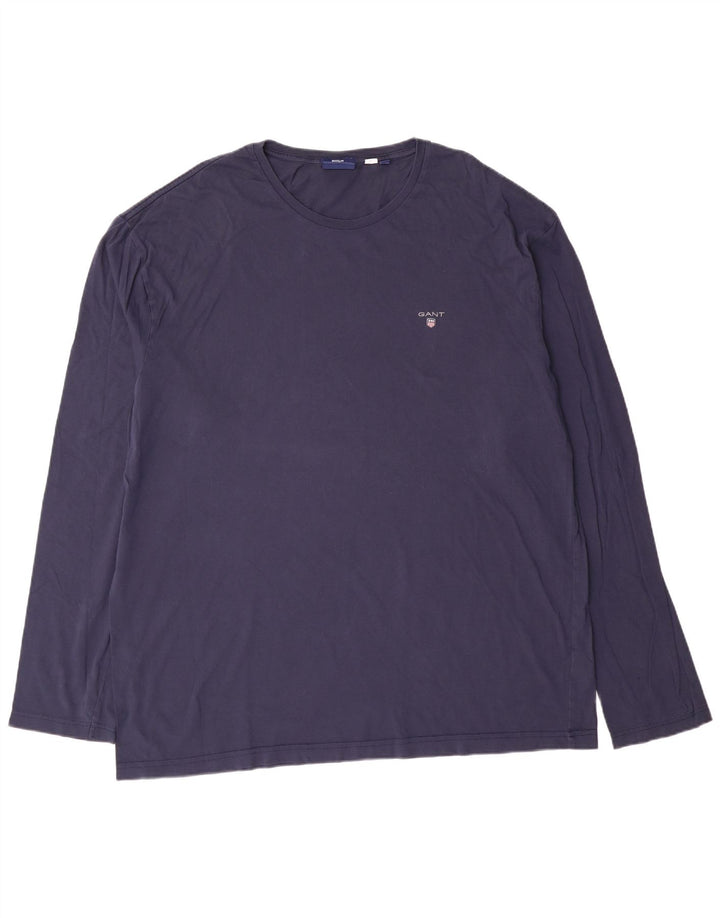 Gant Homme Top Manches Longues 3XL Bleu Marine Coton
