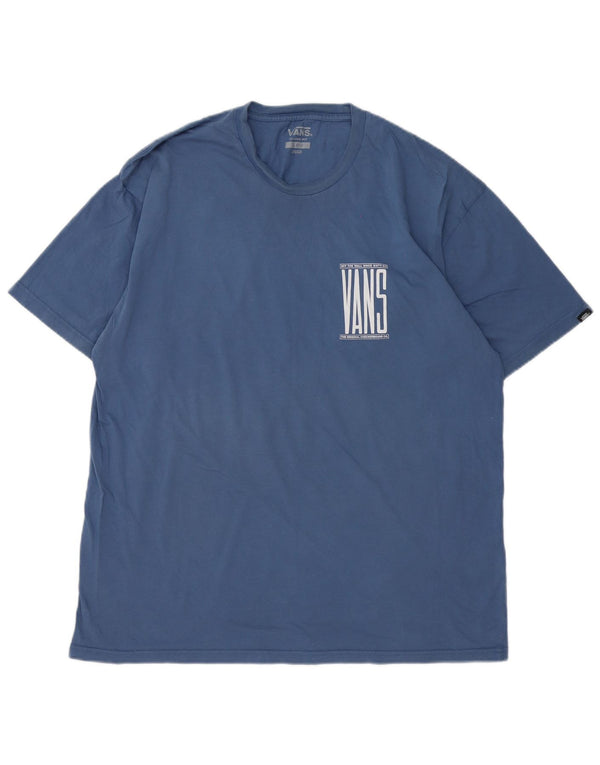 Vans T-shirt graphique coupe classique pour hommes, XL, bleu, coton