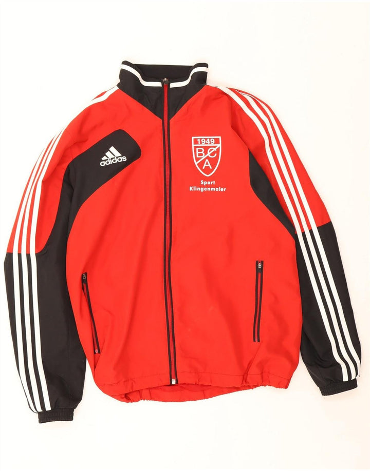 Adidas Veste de survêtement graphique pour homme UK 40/42 Rouge moyen Colourblock