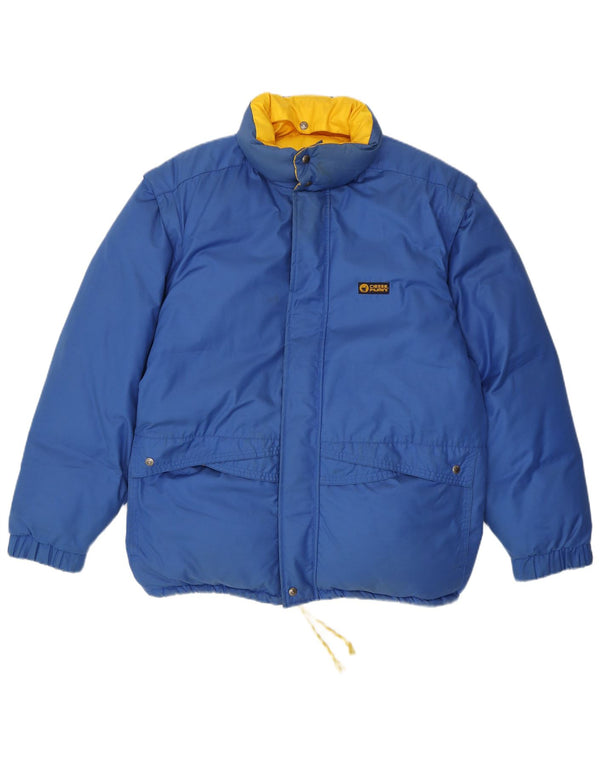 Ciesse Piumini Veste matelassée à capuche pour homme UK 42 XL Bleu Colorblock