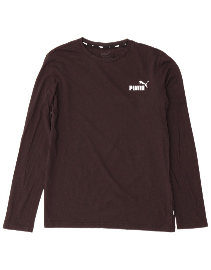 PUMA Haut graphique à manches longues pour garçon 15-16 ans XL Noir