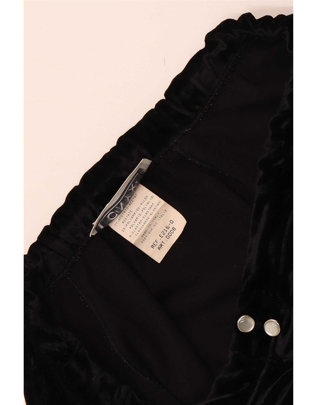 Onyx Femme Velours Mini Jupe W28 Acétate Noir Moyen