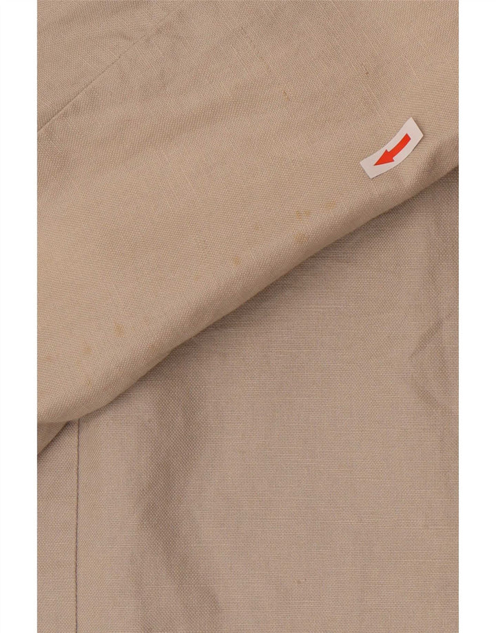 Gap Veste Blazer 2 Boutons Homme UK 38 Lin Gris Moyen