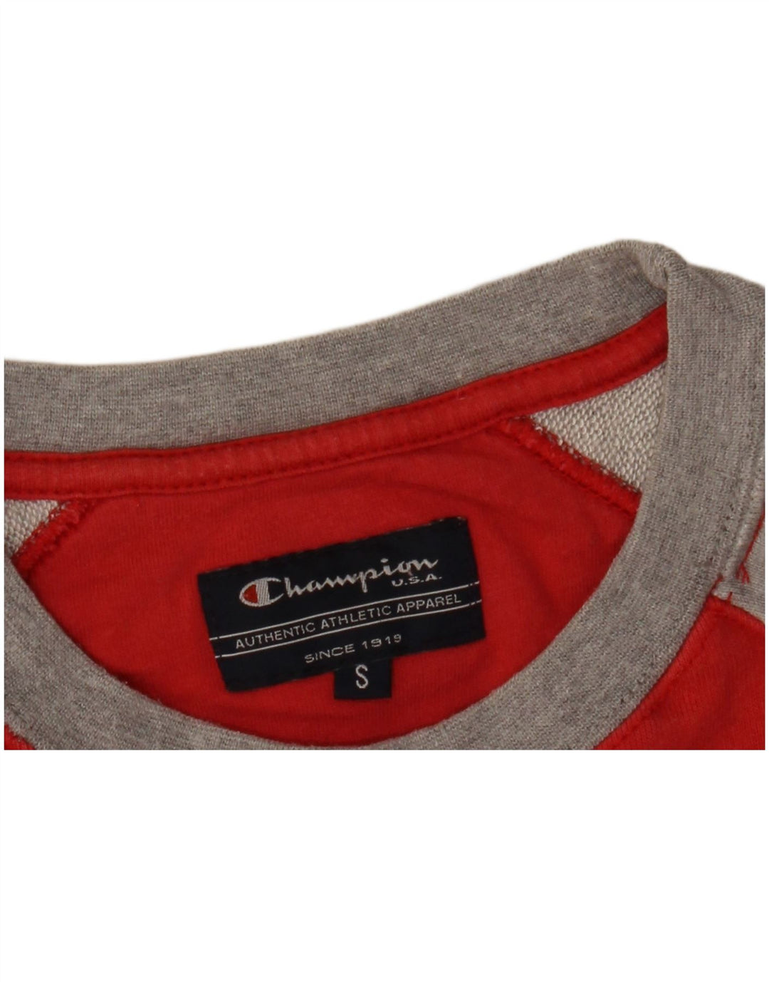 Champion Sweat-Shirt Graphique Homme Petit Rouge Colourblock
