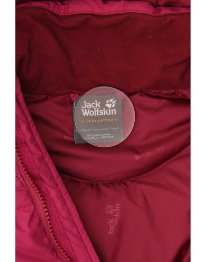 Jack Wolfskin Veste matelassée à capuche pour femme UK 8/10 Small Rose Polyester