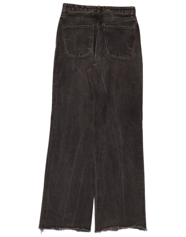 Zara Jean taille haute à jambe large pour femme EU 40 Medium W30 L34 Noir