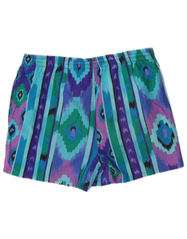 Navigare Short de bain homme en coton Ikat multicolore moyen