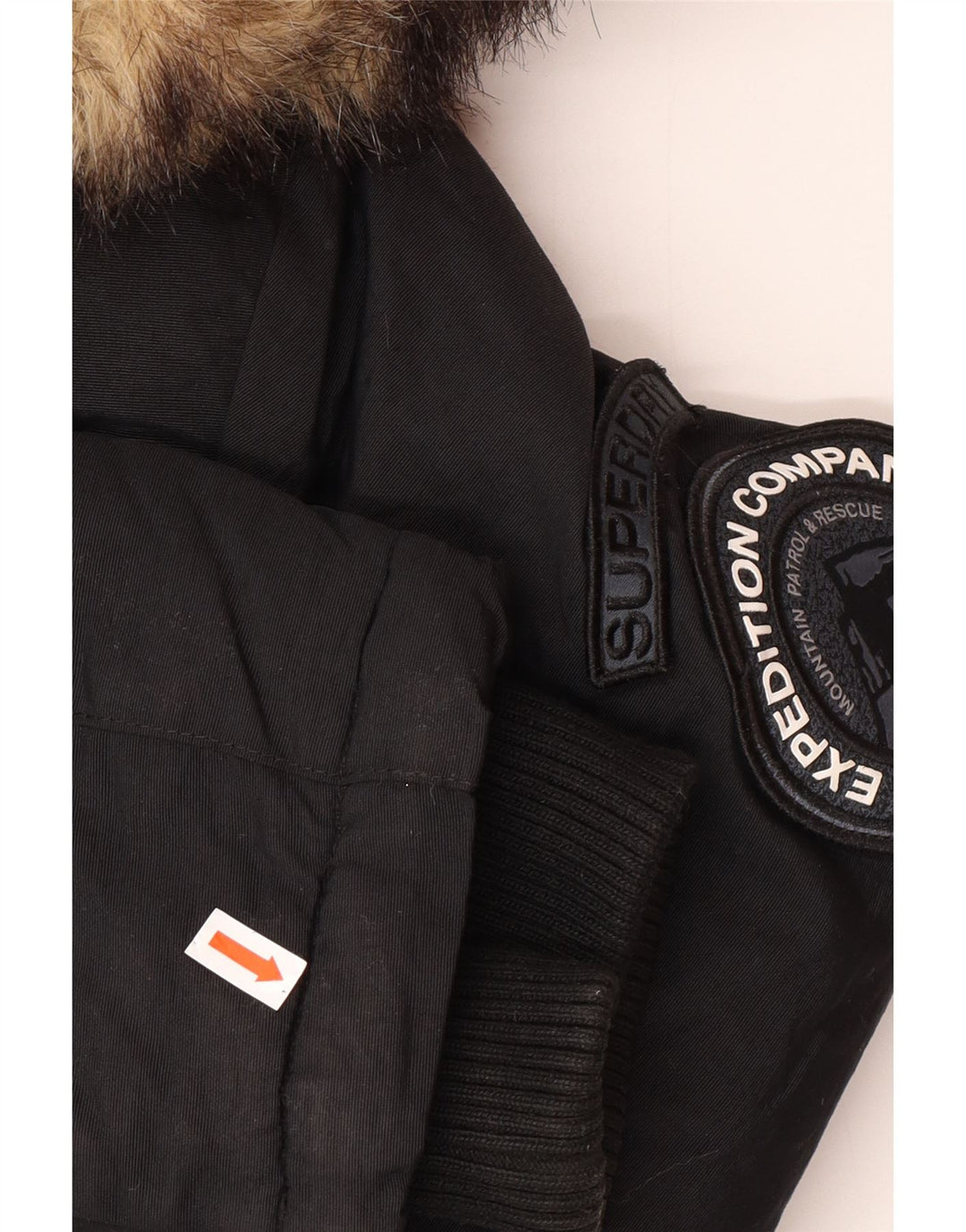 Superdry Parka Femme UK 12 Medium Noir Hiver