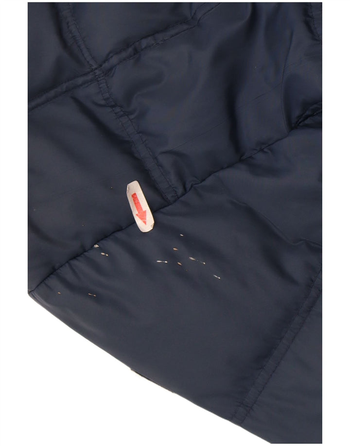 Fila Veste matelassée à capuche pour homme IT 44 XS Bleu marine Nylon