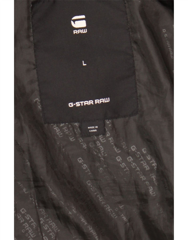 G-Star Veste matelassée pour homme UK 40 Large Noir Colorblock Polyester