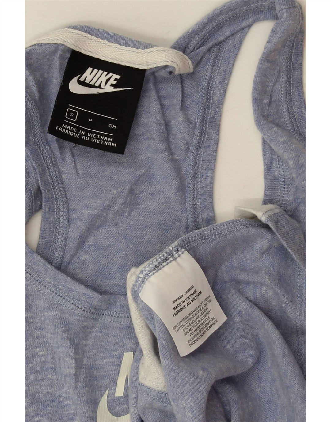 NIKE Robe t-shirt graphique sans manches pour femme UK 10 Petit Bleu Colorblock