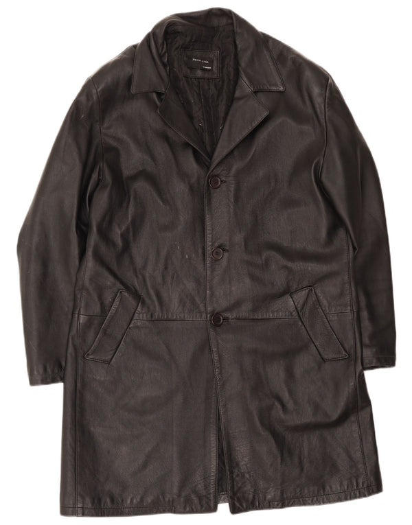 Sorbino Manteau en cuir pour homme UK 44 2XL Noir