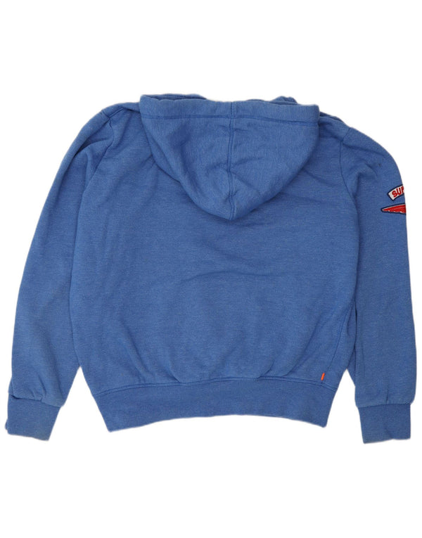Superdry Pull à capuche graphique pour homme 2XL Bleu Coton