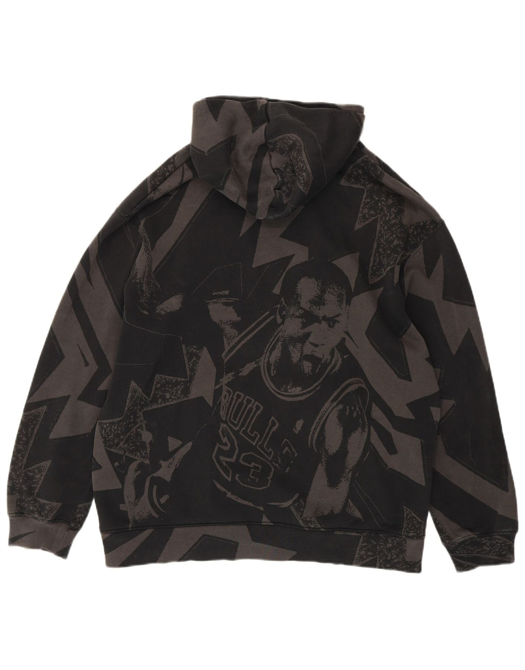 Jordan Pull à capuche graphique pour homme Grand coton géométrique gris