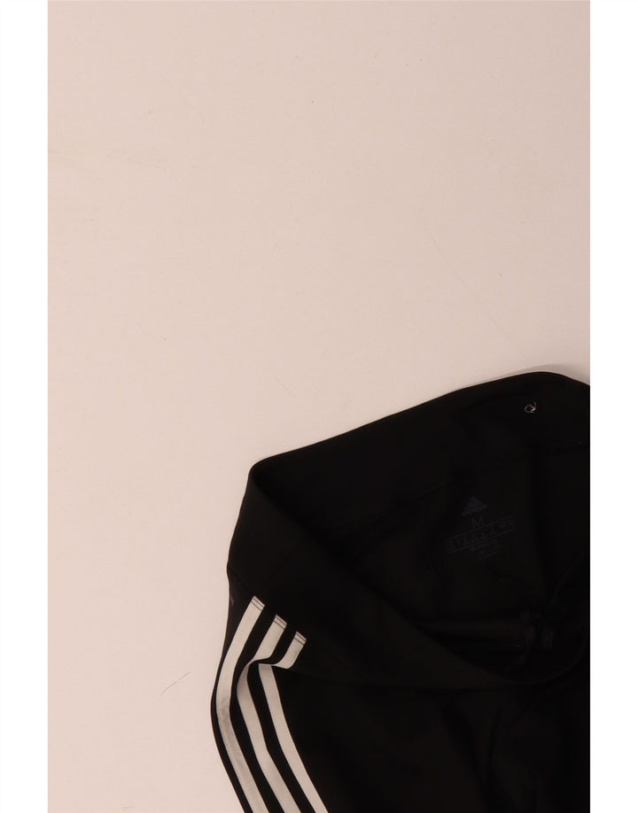 ADIDAS Femmes Climalite Leggings UK 12/14 Moyen Noir Polyester