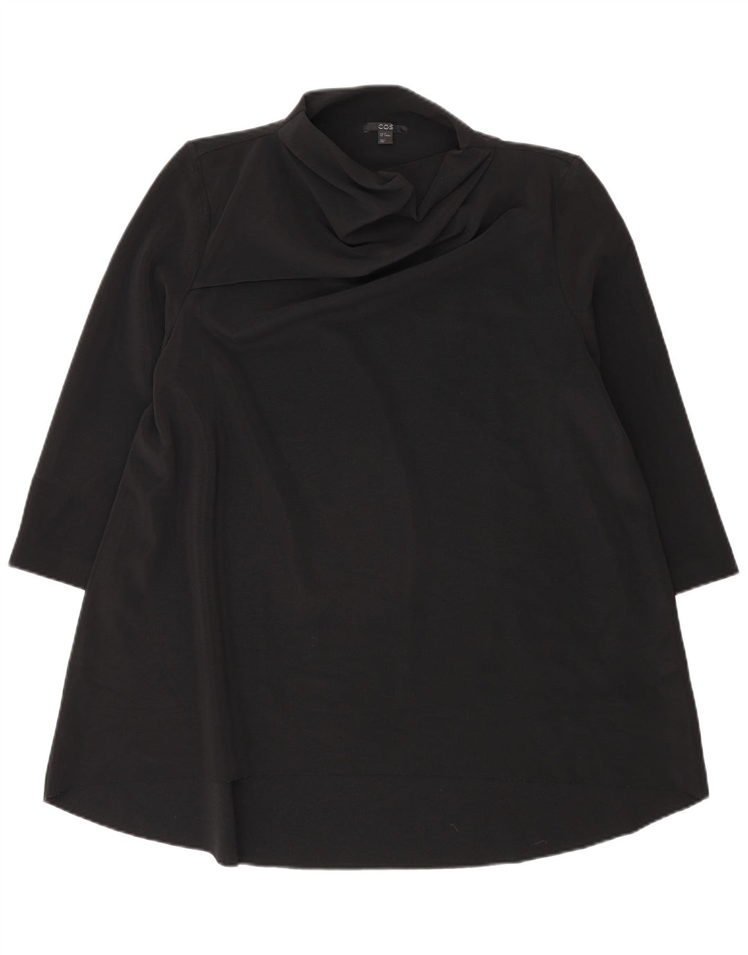 Cos Robe tunique à manches 3/4 pour femme UK 44 Noir moyen Polyester
