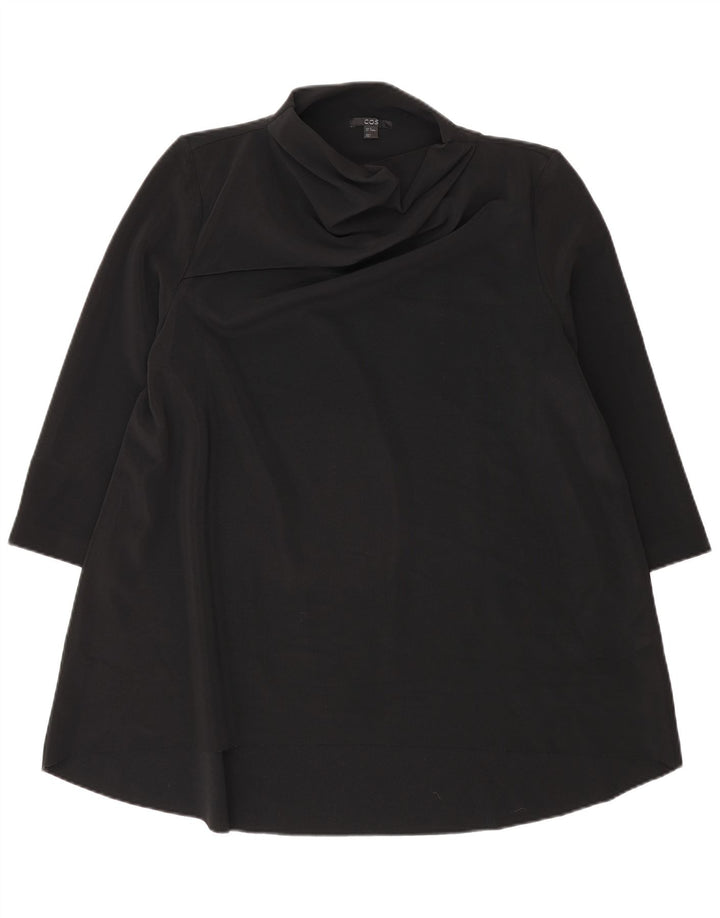 Cos Robe tunique à manches 3/4 pour femme UK 44 Noir moyen Polyester