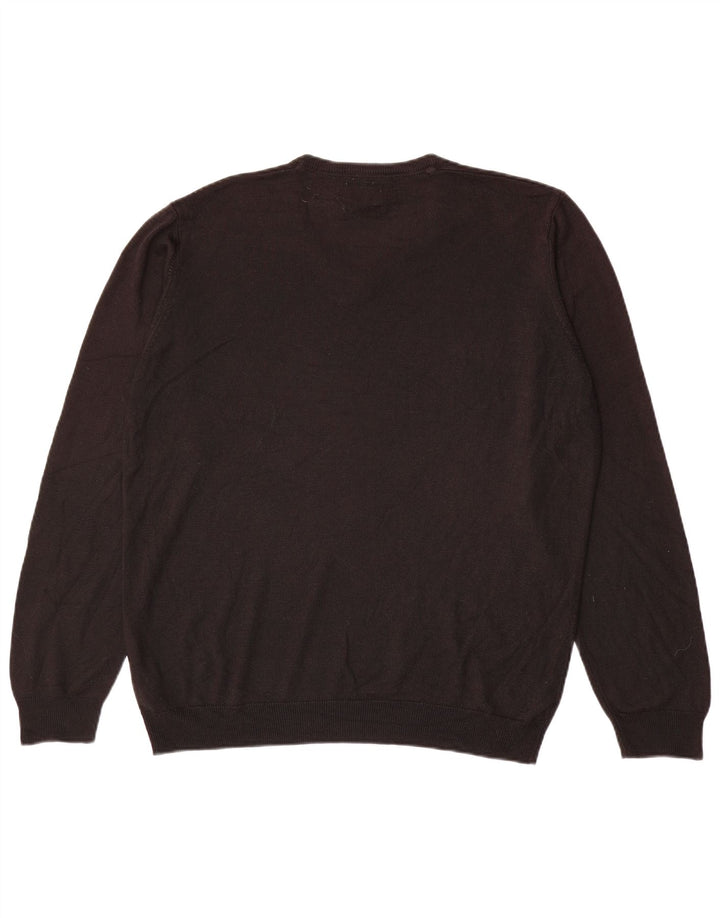 Marks & Spencer Pull Col V Homme XL Noir Acrylique