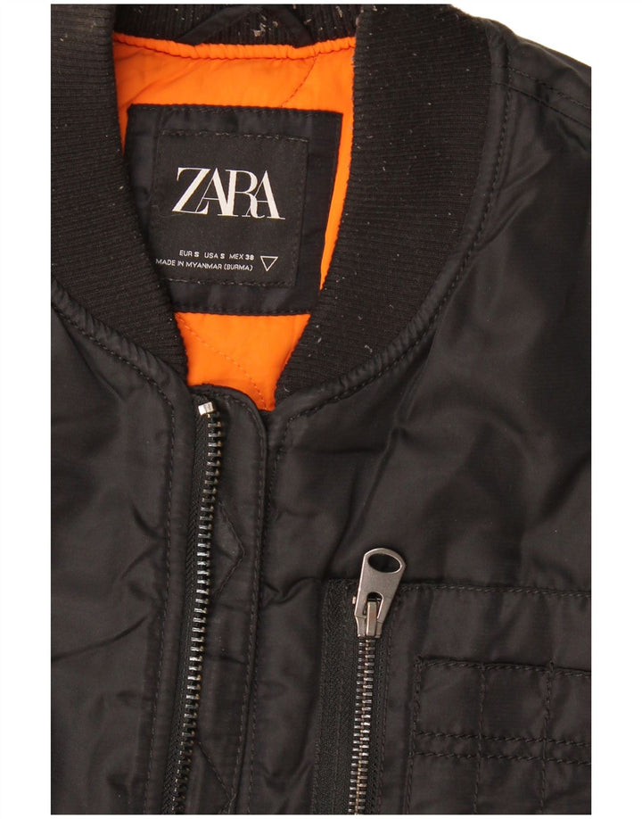 Zara Gilet utilitaire pour homme UK 36 Petit nylon noir