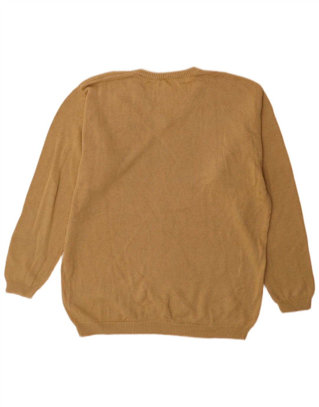 Fred Perry Pull col V pour homme XL en coton beige