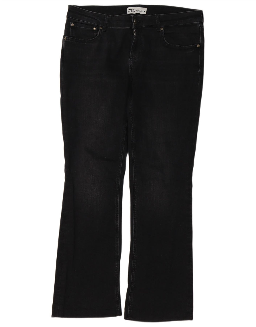 Zara Jean Bootcut Femme EU 42 Large W32 L29 Noir