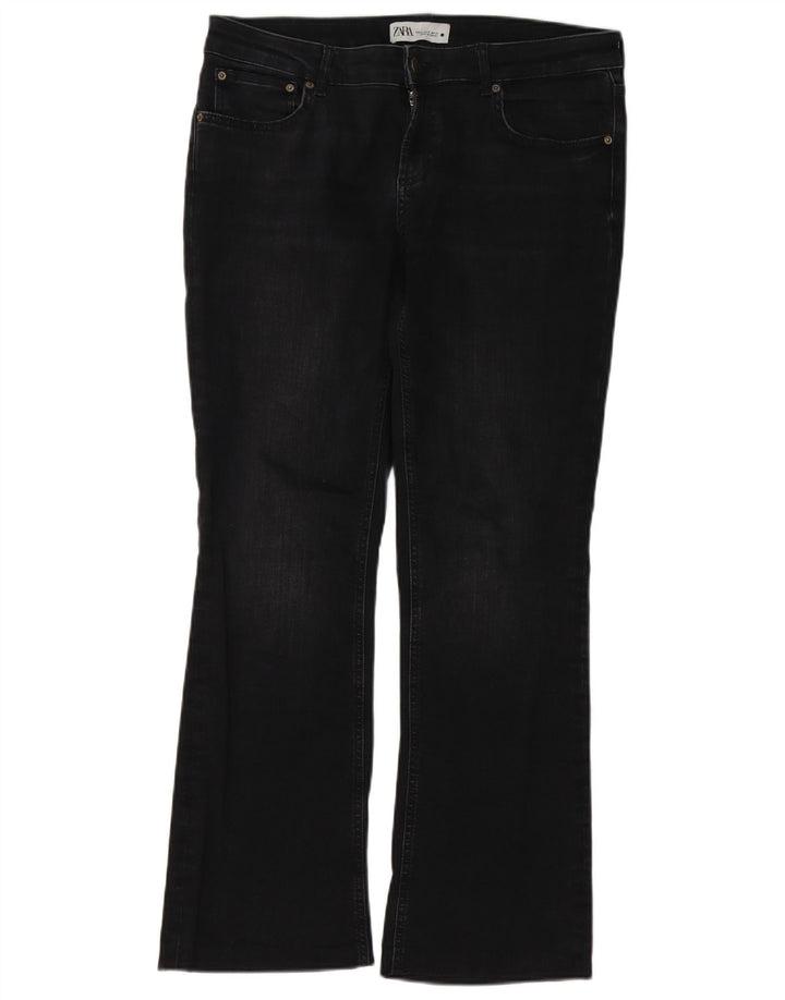 Zara Jean Bootcut Femme EU 42 Large W32 L29 Noir