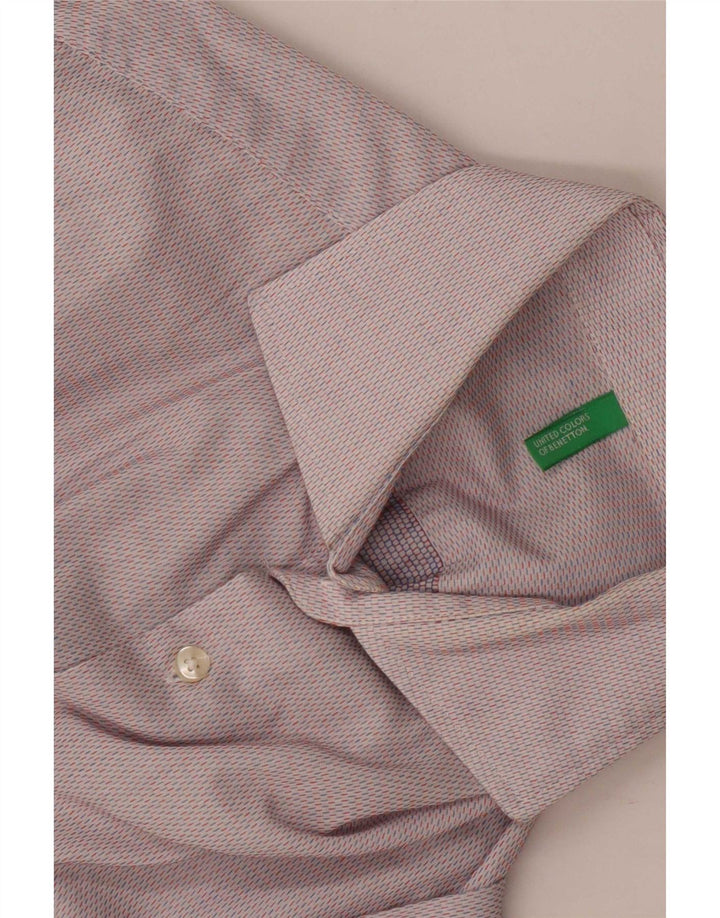Benetton Chemise Homme Small Gris Taché