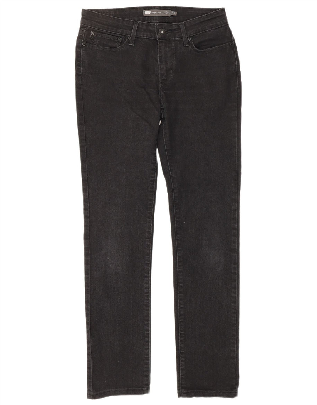 LEVI'S Jean slim légèrement courbé taille moyenne pour femme US 4 Small W27 L27 Gris