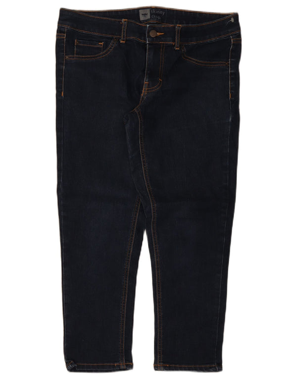 Mossimo Jean skinny court pour femme US 8 Medium W32 L25 Bleu marine en coton