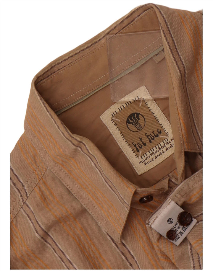 Chemise Homme Fat Face Coton Rayé Beige Moyen