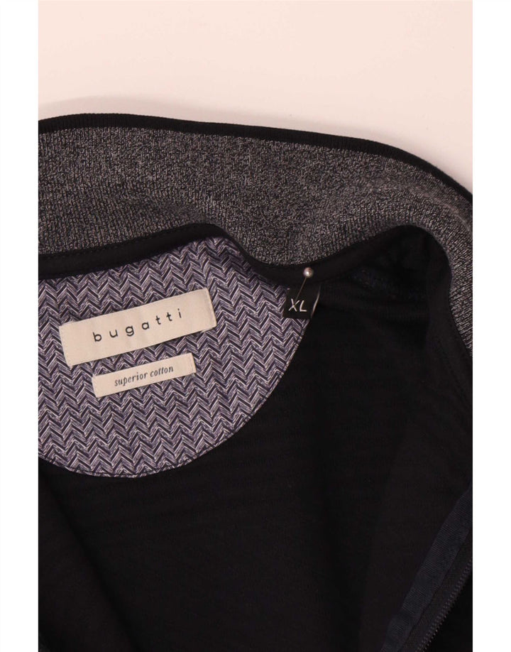 Bugatti Pull Cardigan Homme XL Bleu Marine Coton