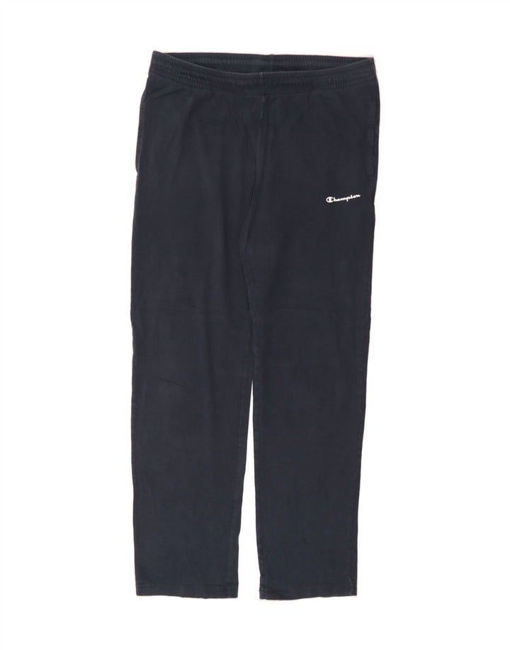 CHAMPION Mens Tracksuit Trousers Large  Navy Blue Cotton Vintage Champion and Second-Hand Champion from Messina Hembry 