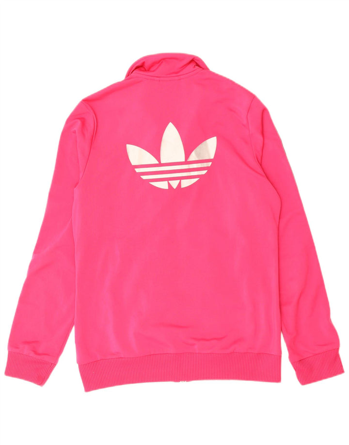 Adidas Veste de Survêtement Graphique Fille 14-15 Ans Rose Polyester