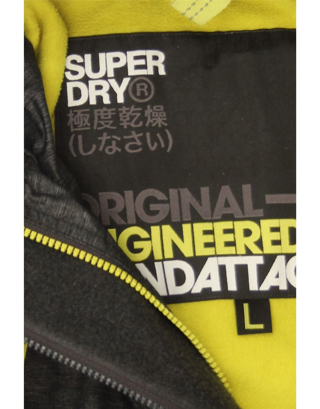 Superdry Veste coupe-vent à capuche Windattacker pour homme UK 40 Large Gris Nylon