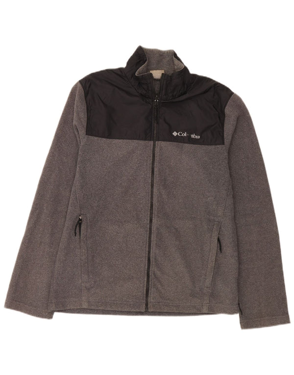 Columbia Veste Polaire Homme UK 38 Gris Moyen Colorblock Polyester