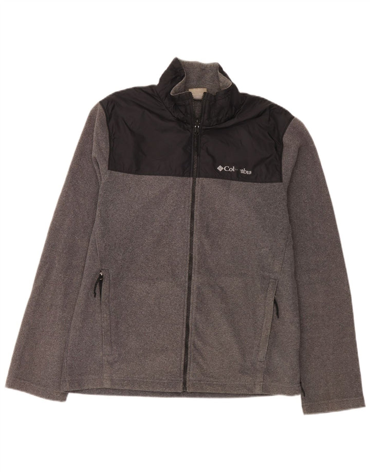 Columbia Veste Polaire Homme UK 38 Gris Moyen Colorblock Polyester