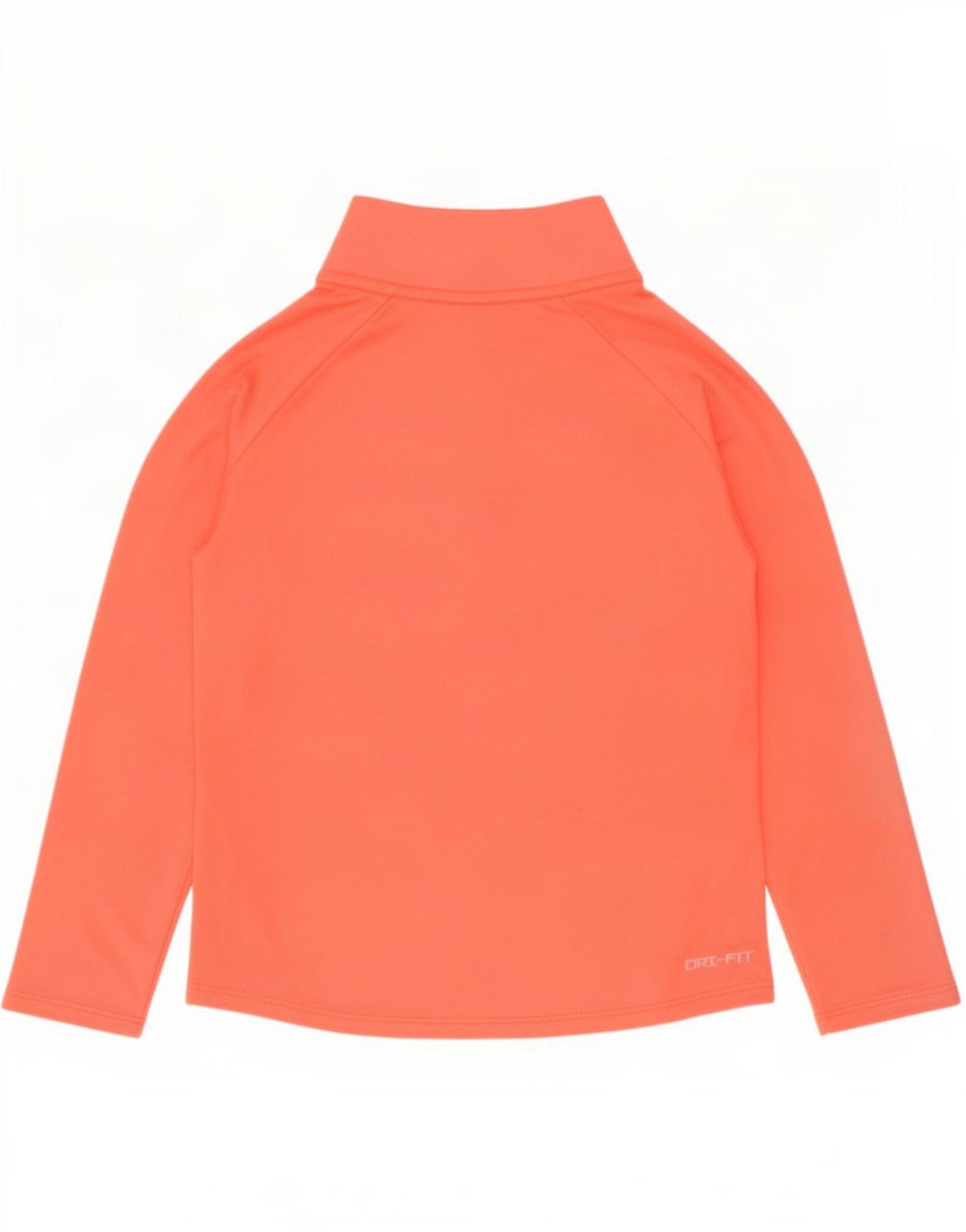 Nike Filles Dri Fit Zip Neck Pull Survêtement Top 6-7 ans Grand Orange