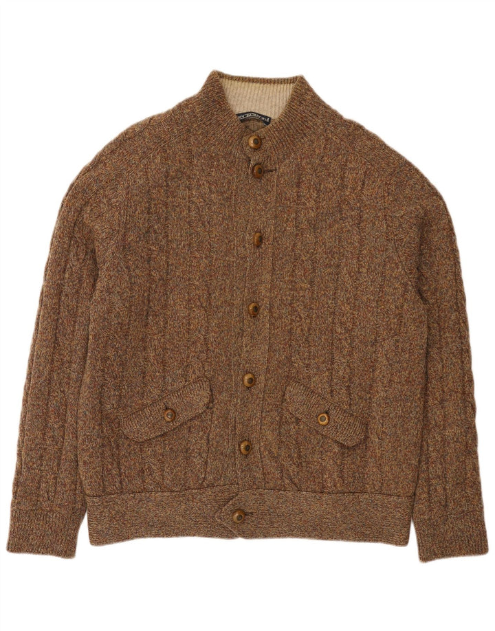 Jeckerson Cardigan pour homme Marron Taille L