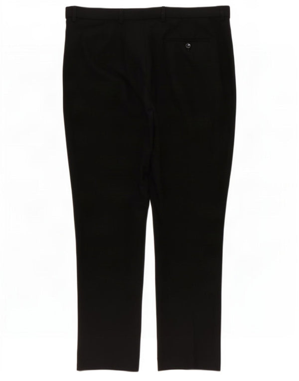 Marks & Spencer Pantalon de costume coupe classique pour homme W38 L29 Noir Polyester