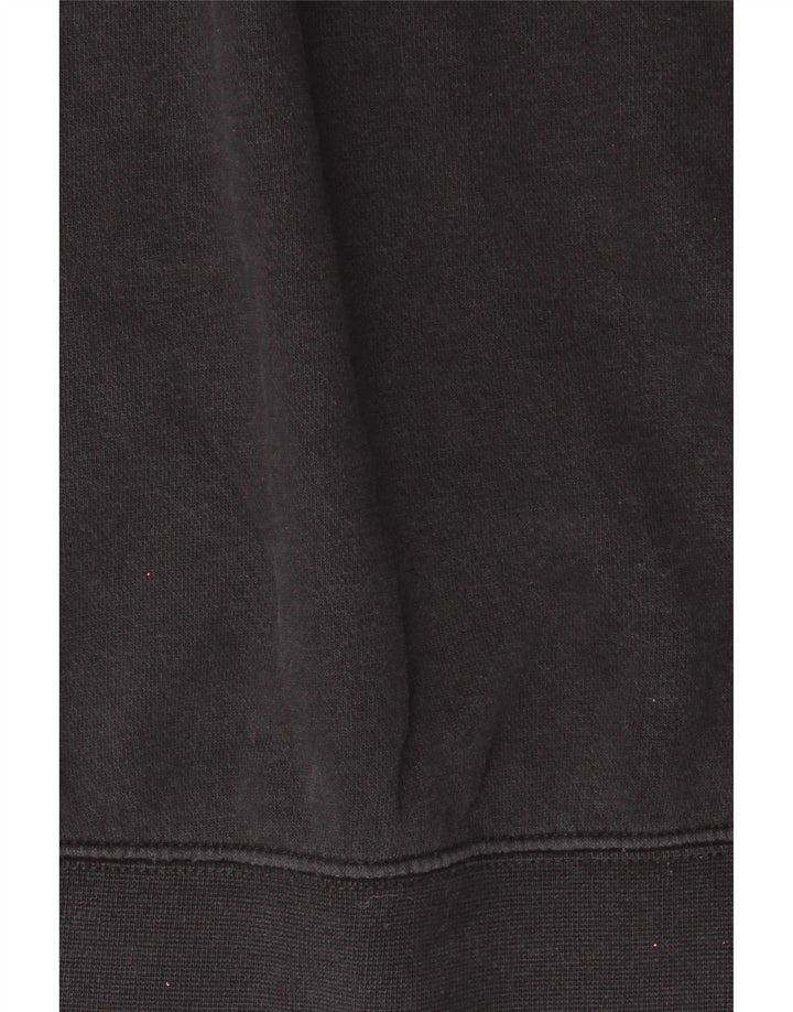 Nike Sweat-shirt surdimensionné à fermeture éclair 1/4 pour femme UK 10 Petit coton noir