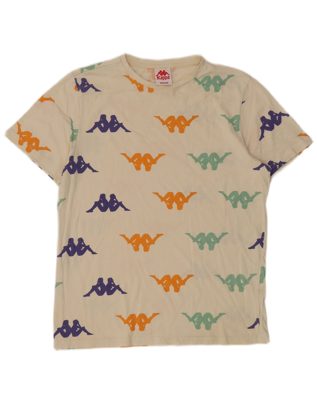 Kappa T-Shirt Graphique Homme Blanc Moyen