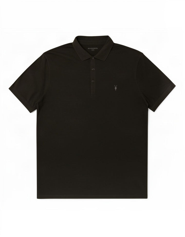 All Saints Polo Homme Large Kaki Coton