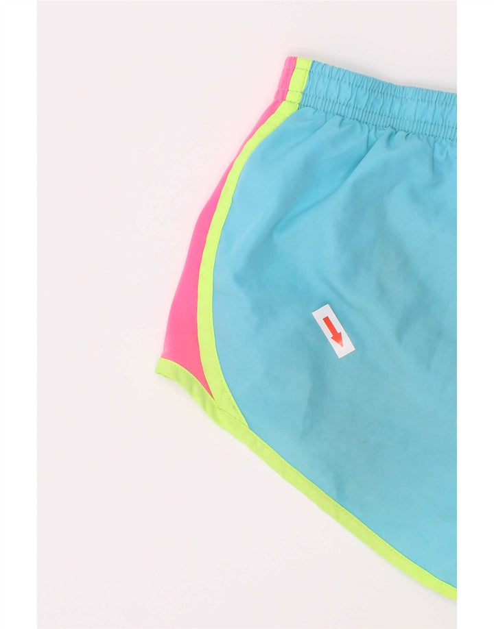 Short de sport Nike Fille 5-6 ans Polyester color block bleu moyen