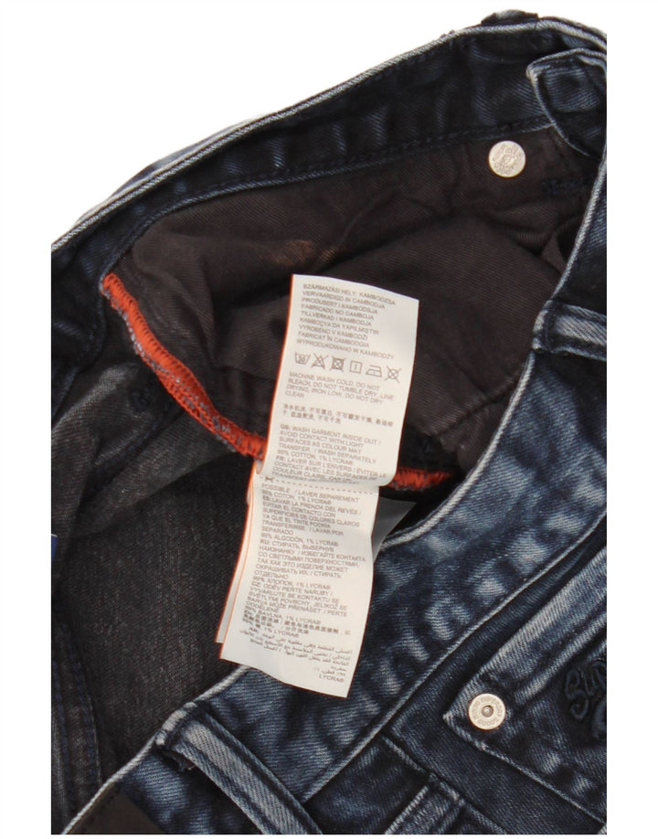 Superdry Short en jean W32 bleu marine moyen en coton pour homme